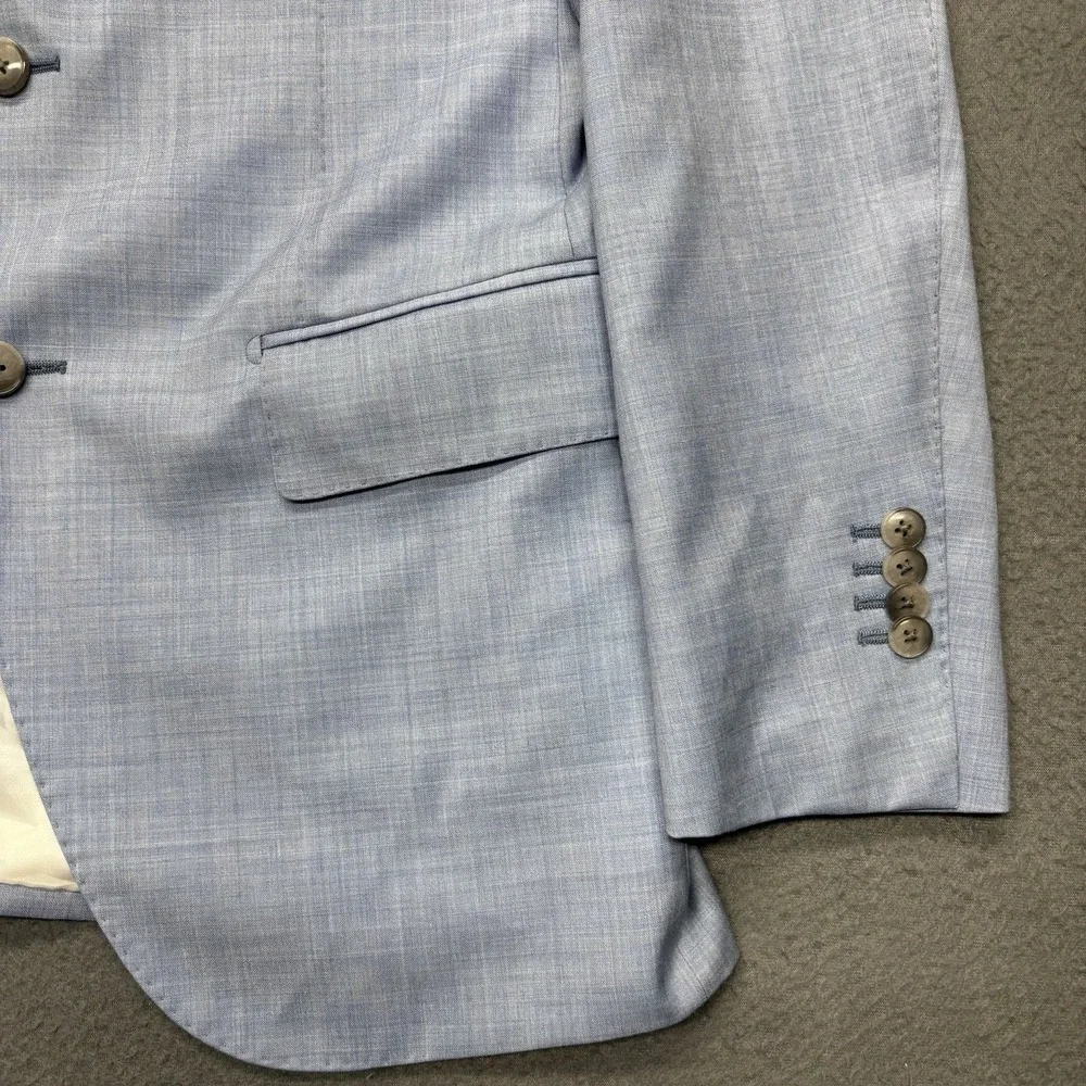 SUITSUPPLY Lazio Single Breasted Slim‎ Fit Sport Coat Angelico Wool Mens US 38R